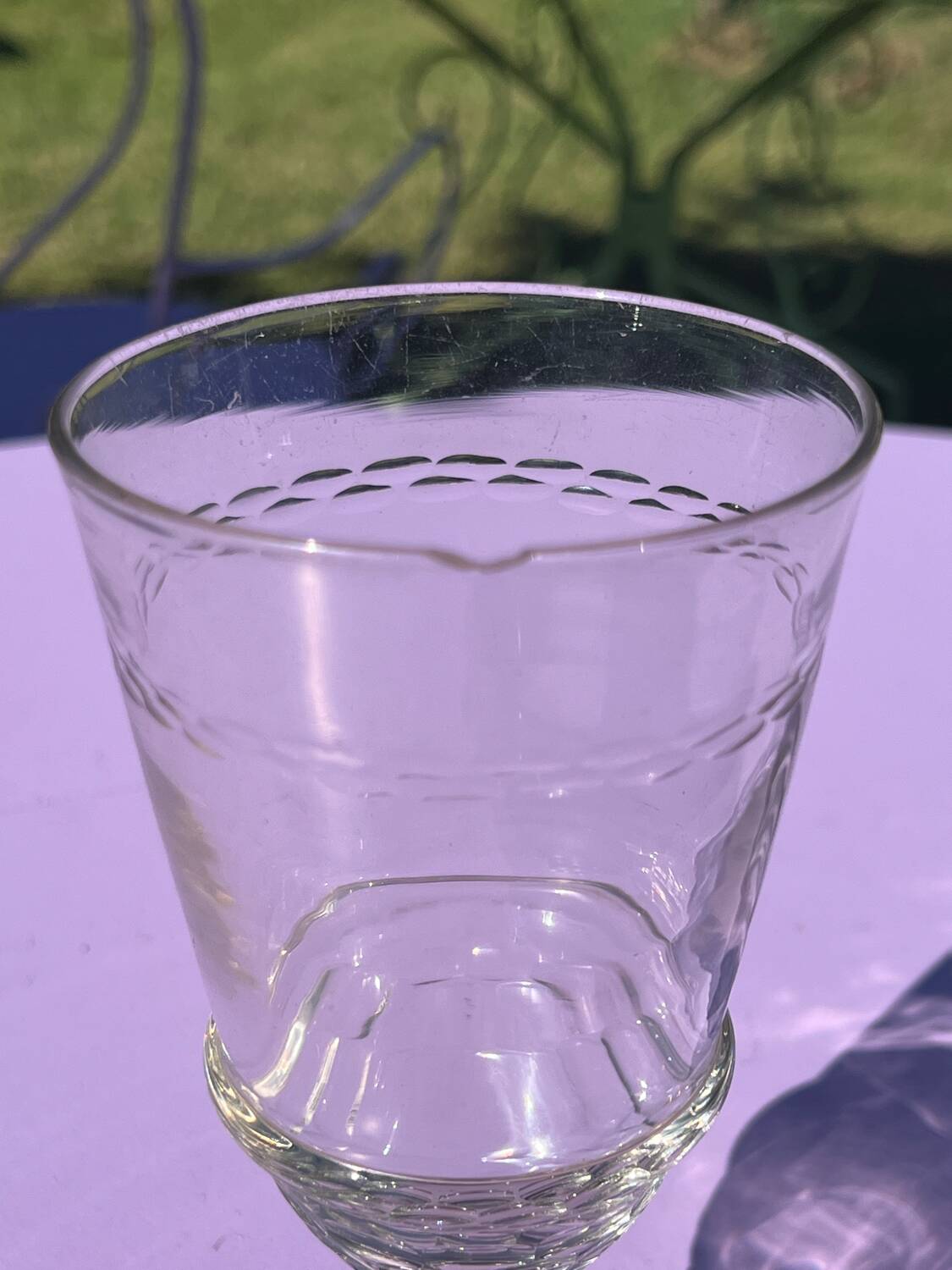 Ancien verre à absinthe verre soufflé XIXème