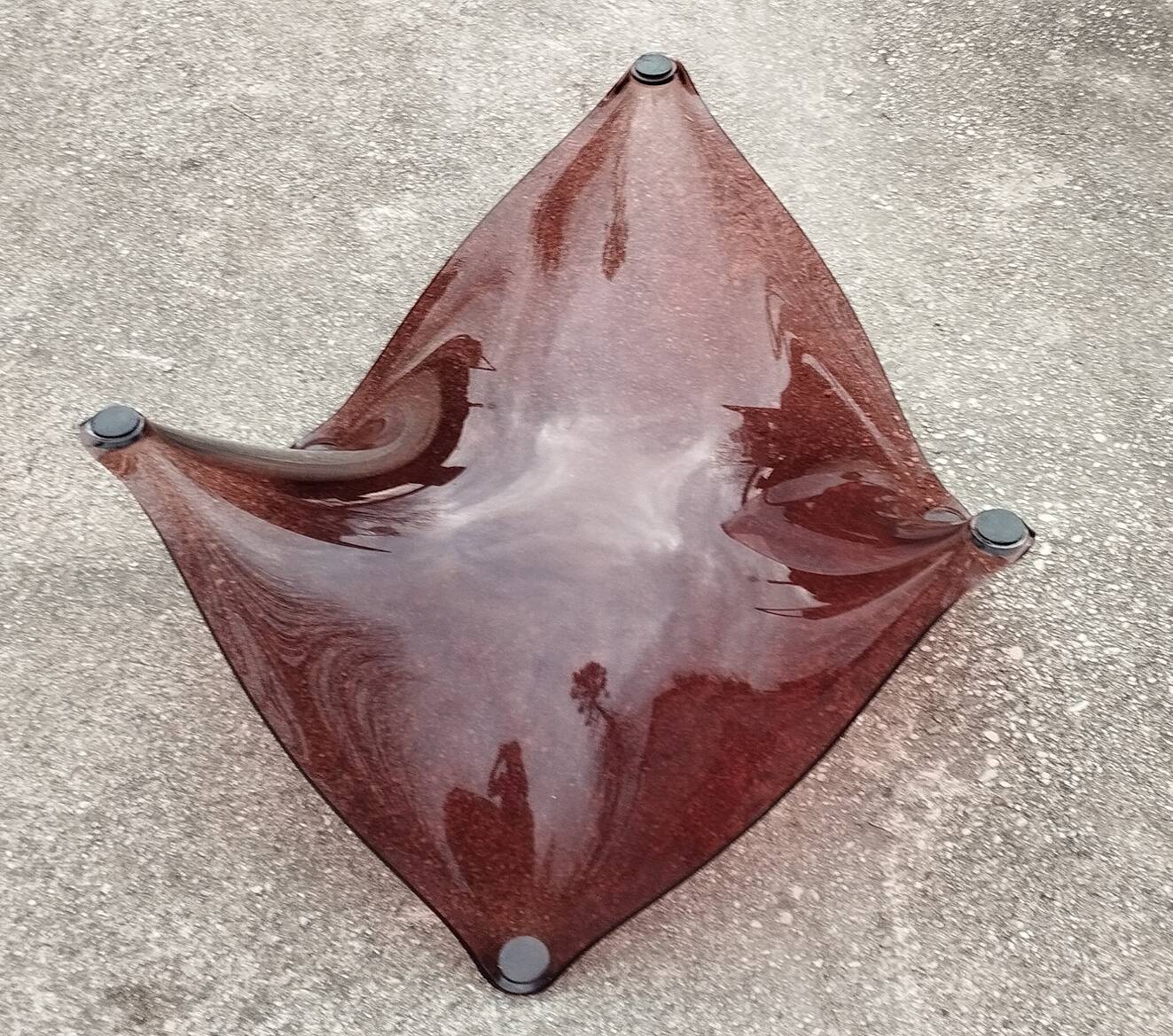 70s space age round coffee table