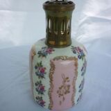 Berger lamp flowered porcelain