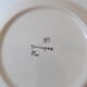 3 assiettes creuses fleuris HB signées
