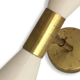 Italian flutte wall lamp ivory white