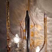 Mazzega floor lamp by Toni Zuccheri in Murano glass 1970s