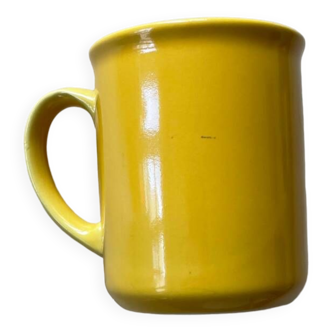 English vintage yellow mug