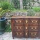 Crossbow chest of drawers in walnut, 18th century period