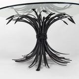 Coffee table with ears of wheat, "Coco Chanel" by Goossens, Circa 1970