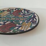 decorated ceramic plate
