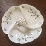 Dish with porcelain compartments.