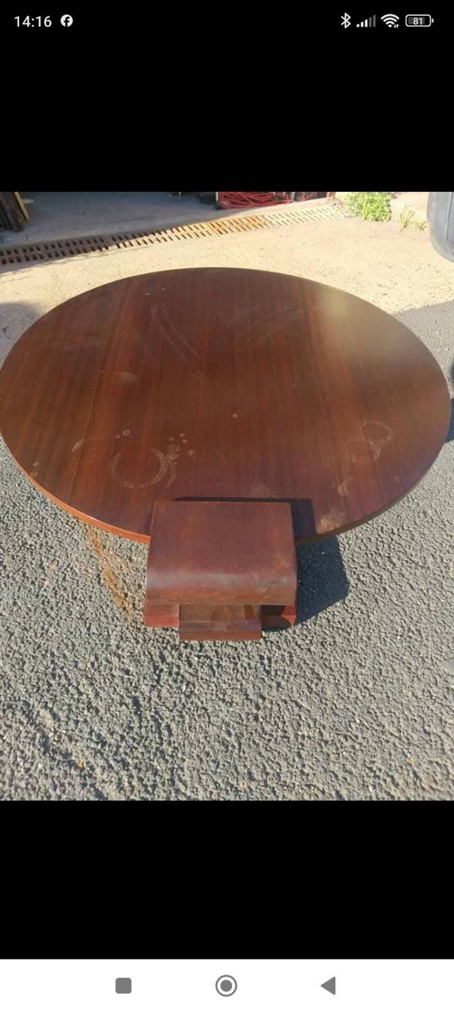 Mahogany side table, 1930