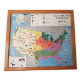 Vintage school map