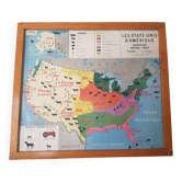 Vintage school map