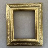 Small golden frame with old keys 10x12cm