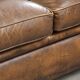 English cowhide leather Chesterfield 2-seater sofa in a luxurious colour