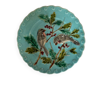 Bird plate earthenware