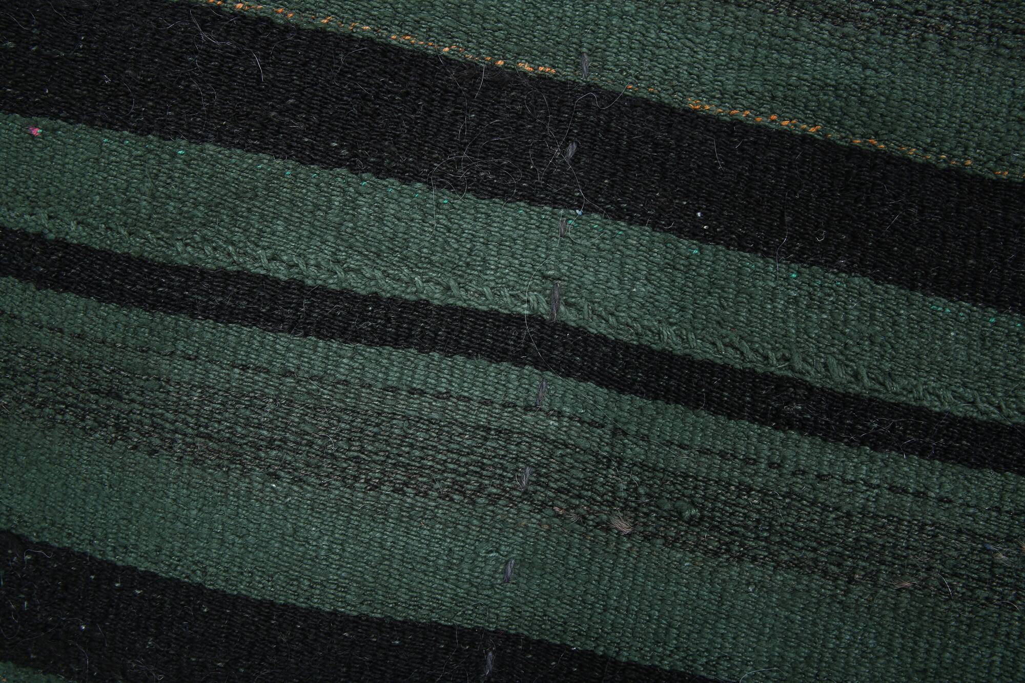 Green & Black Vintage Kilim Rug, 86x86Cm