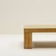 Square oak mosaic coffee table from Rolf Middelboe & Gorm Lindum for Tranekaer, Denmark 70s.