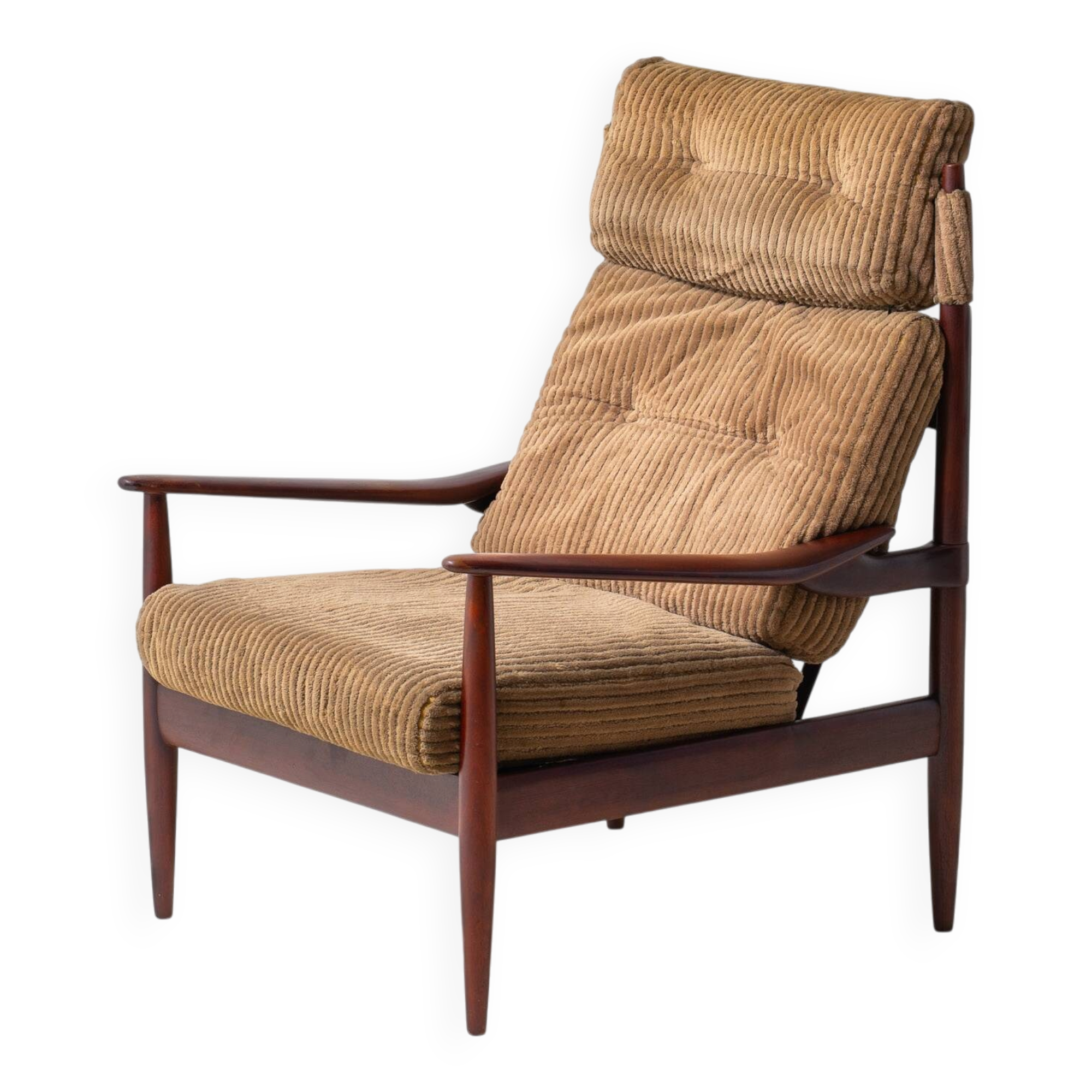 Fauteuil moutarde par BEKA, années 1960