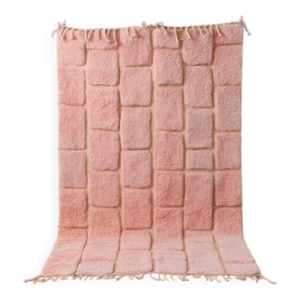 Handmade pure wool Berber rug, size 2/3 m.