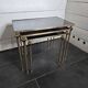Vintage brass nesting table from the 60s