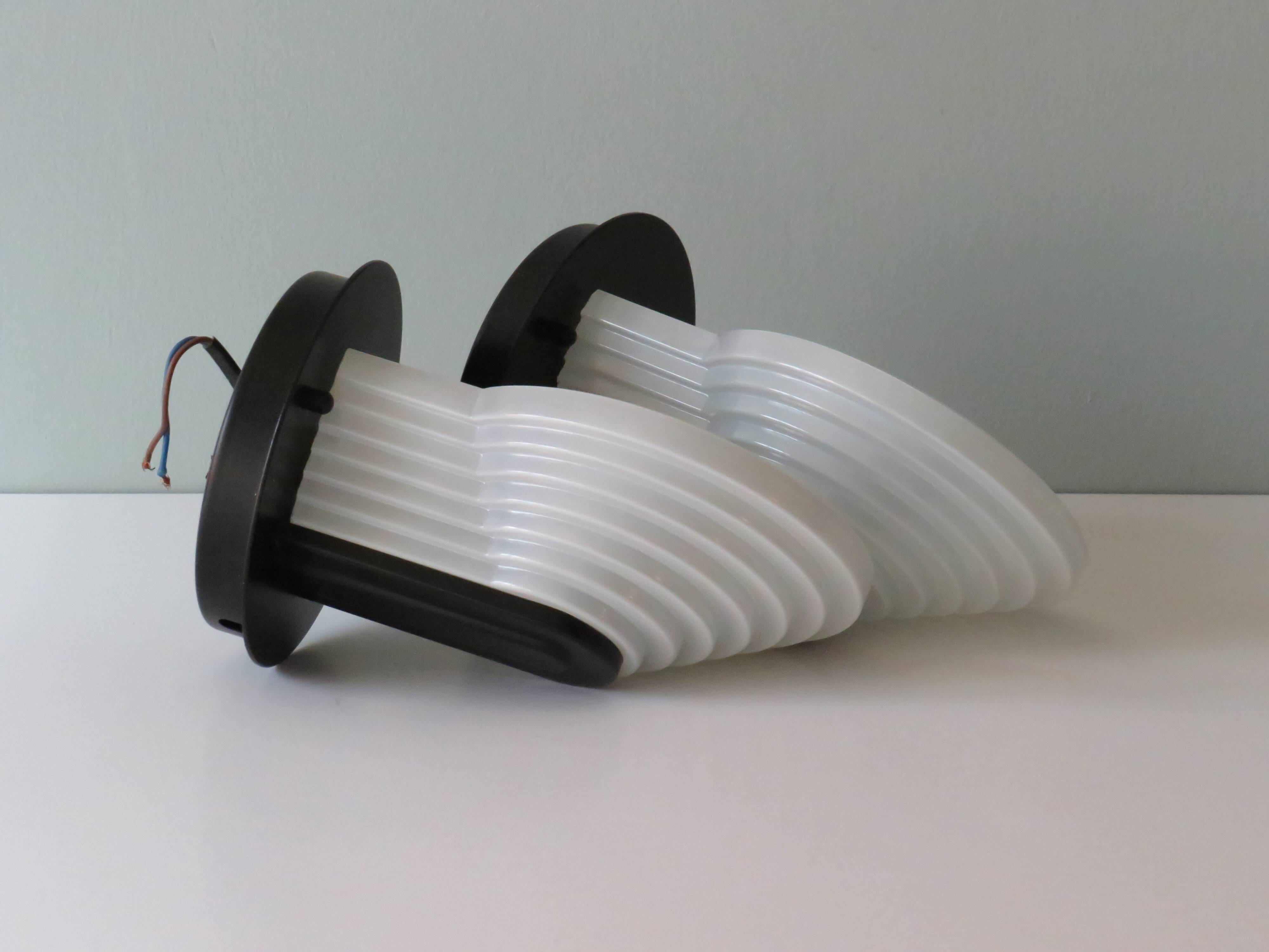 Lot of 2 vintage wall sconces, 1970-1980 Happylight, Netherlands