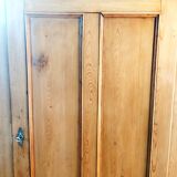 English bonnet chest in old pine