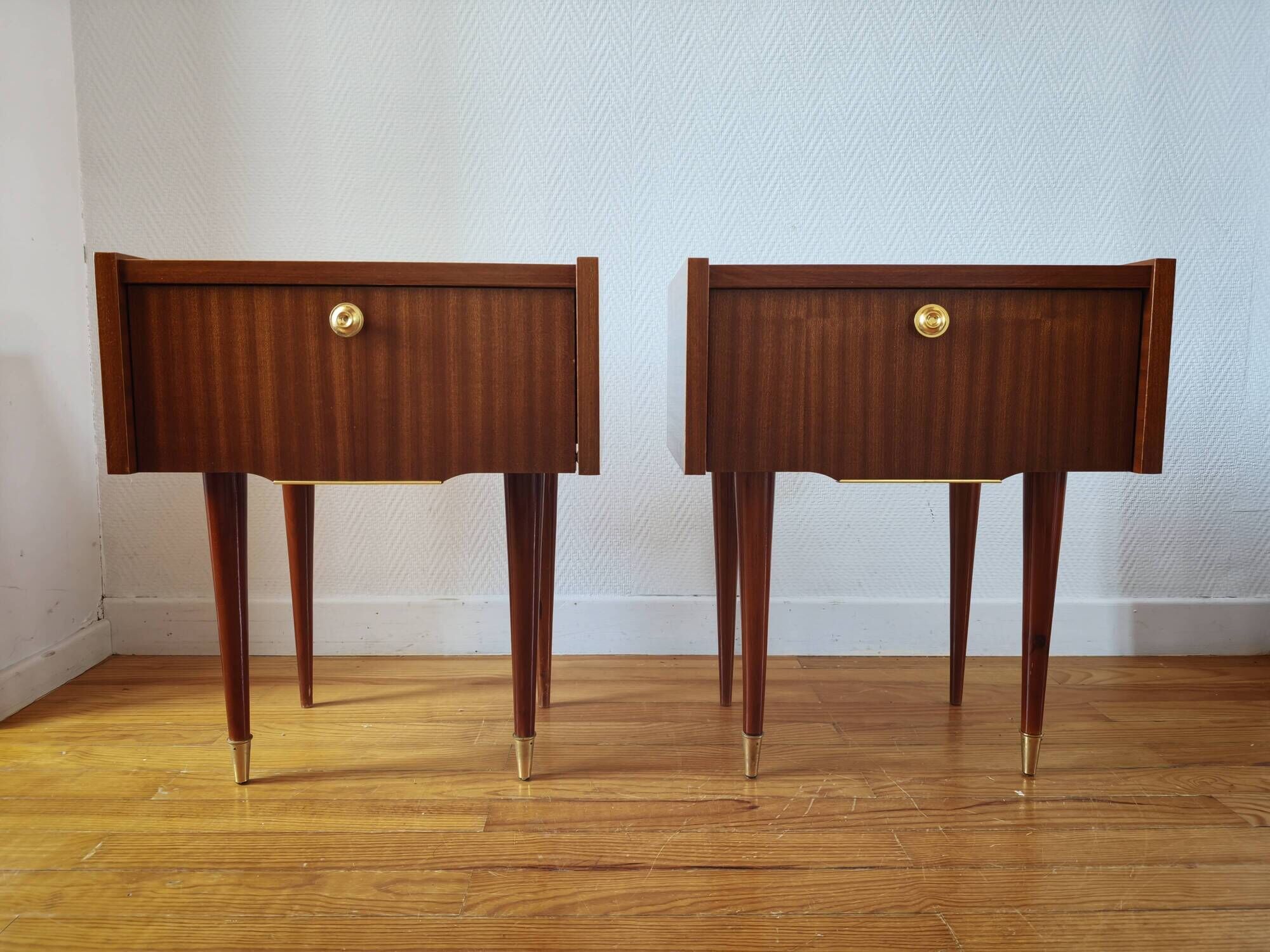 Paire de tables de chevet Mid-Century