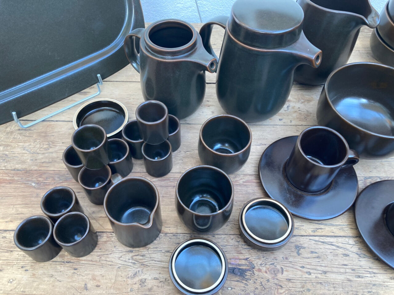 Rosenthal service in brown porcelain