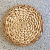 Cheese platter or vintage wicker cake dish