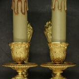 Pair of Louis XVI style sconces of the nineteenth