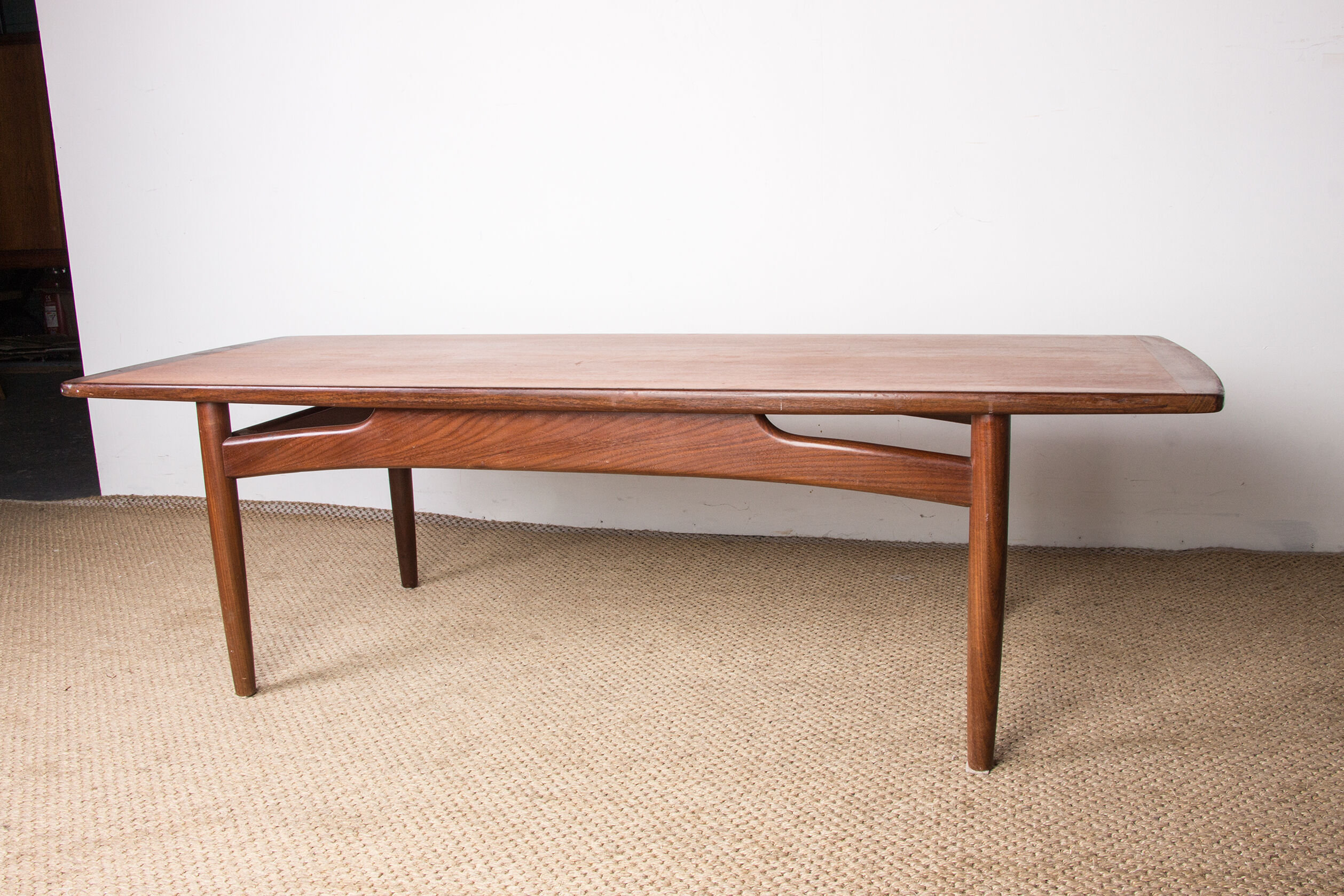 Danish teak coffee table by HE Mobler 1960