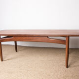 Danish teak coffee table by HE Mobler 1960