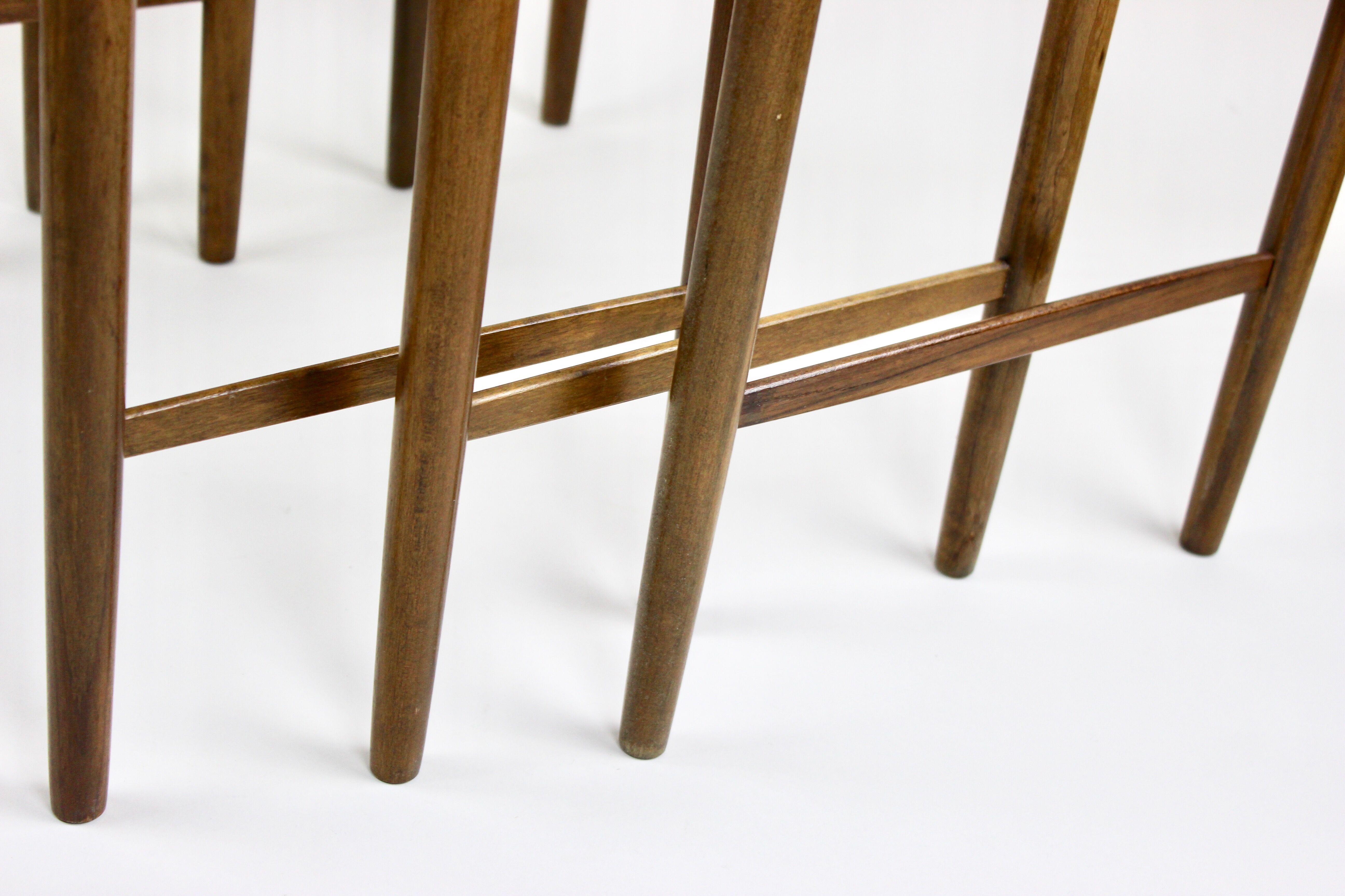 Mid Century Nesting Table by Opal, Set of 3, Walnut furniture