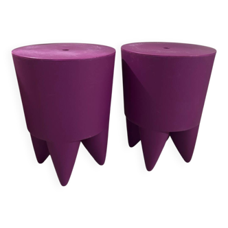 Set of 2 Bubu stools by Philippe Starck