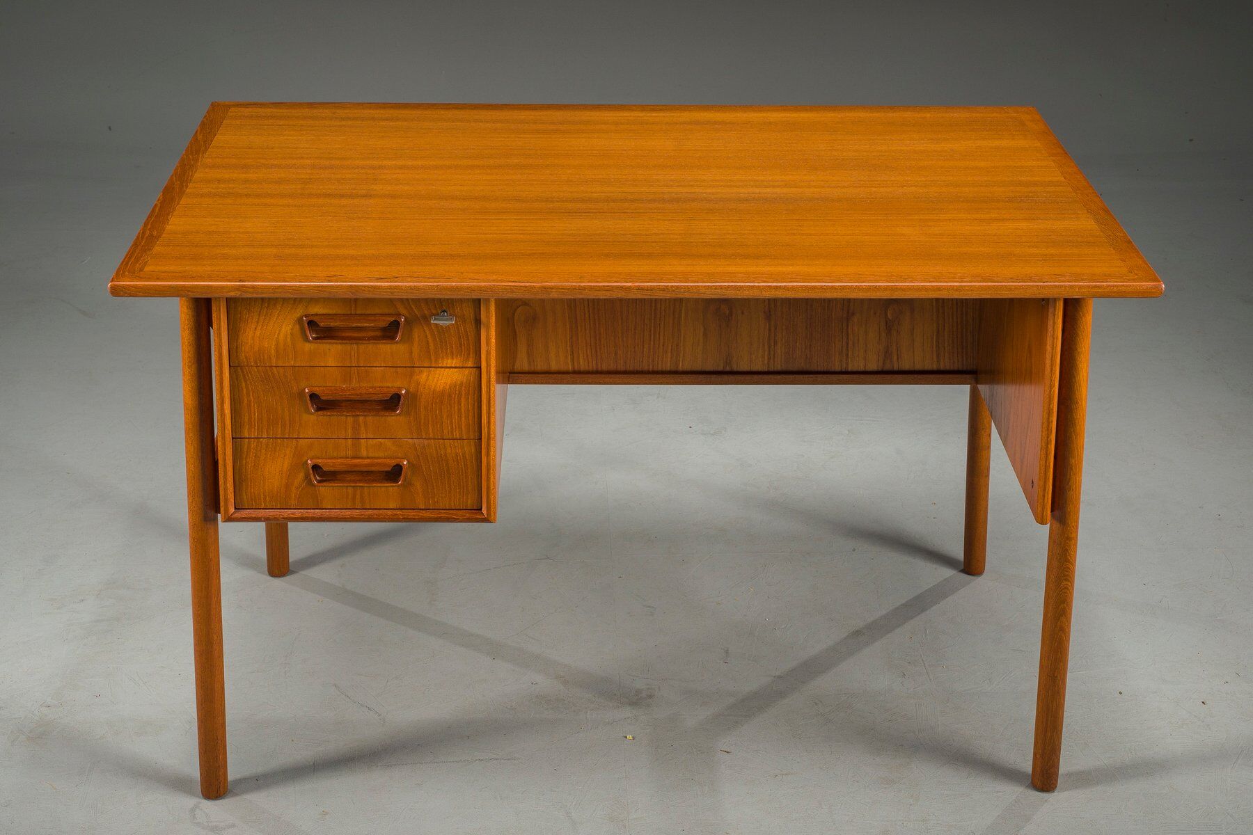 Mid-century Danish teak desk from Gunnar Nielsen Tibergaard, 1960s