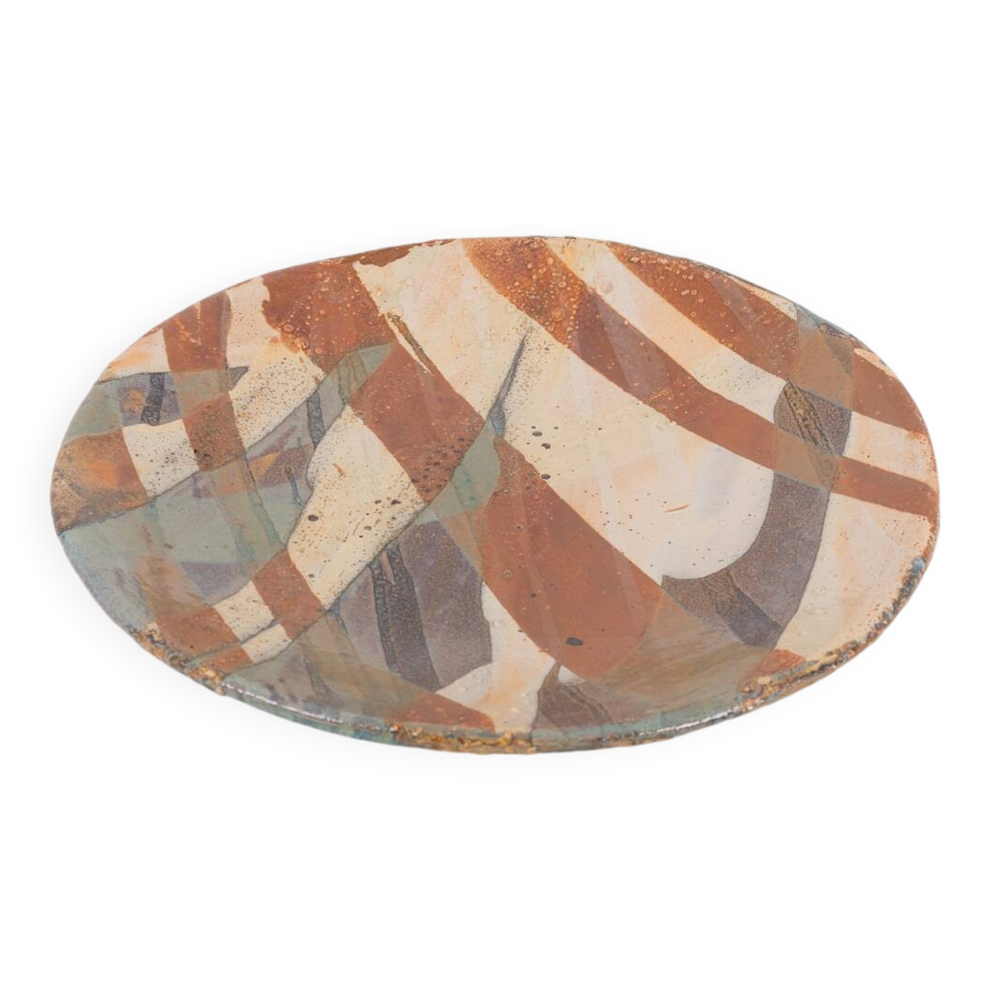 Unique Sicilian earthenware dish plate