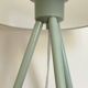 90s Green Metal Tripod Lamp
