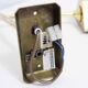 Fischer Leuchten brass wall lamp
