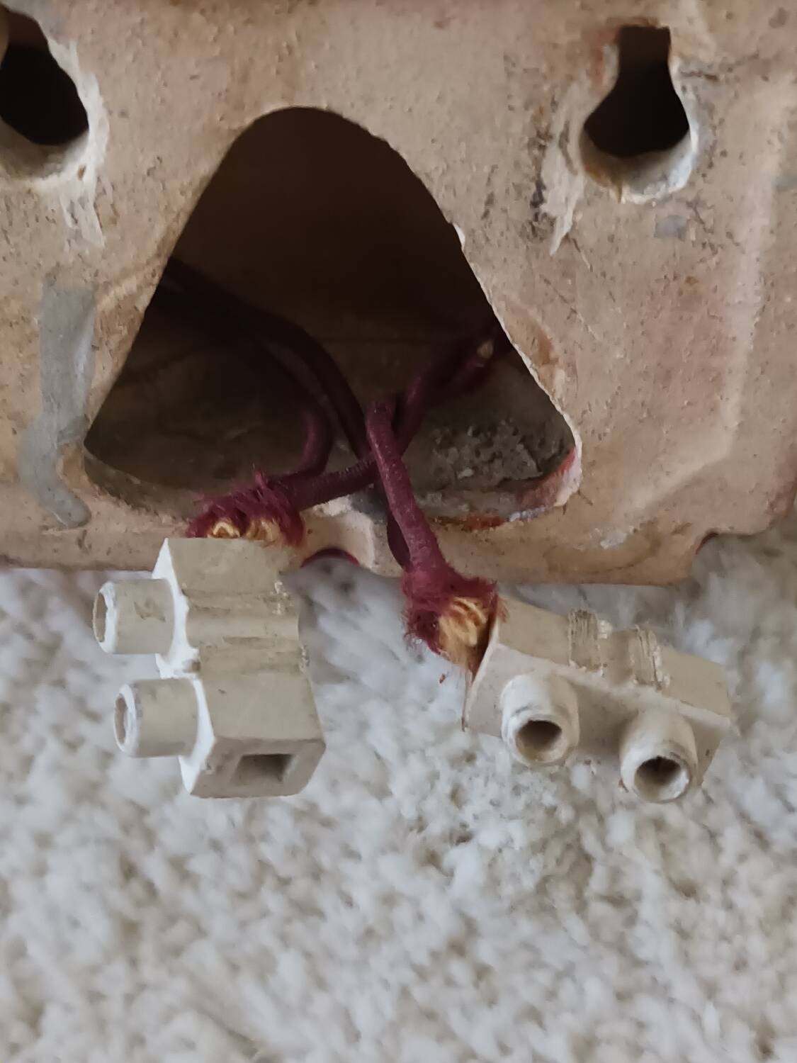 Pair of Art Deco ceramic wall lights