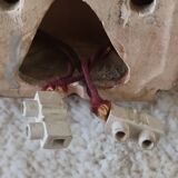 Pair of Art Deco ceramic wall lights