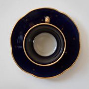 Painted porcelain tea and coffee service, mid-20th century, Poland, 1960.