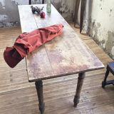 Antique farm table