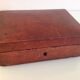 Brown / vintage leather box 40s-50s