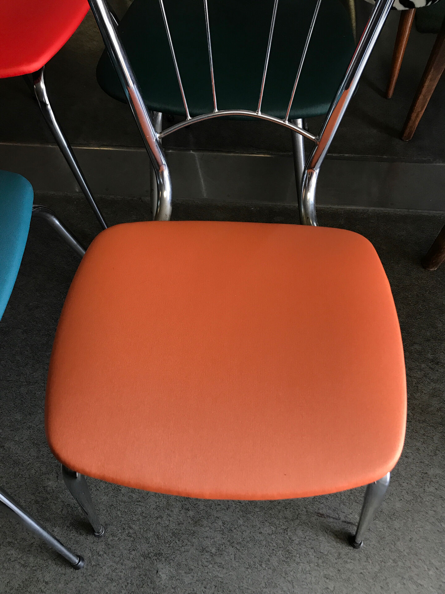 Vintage metal chair from the 80s
