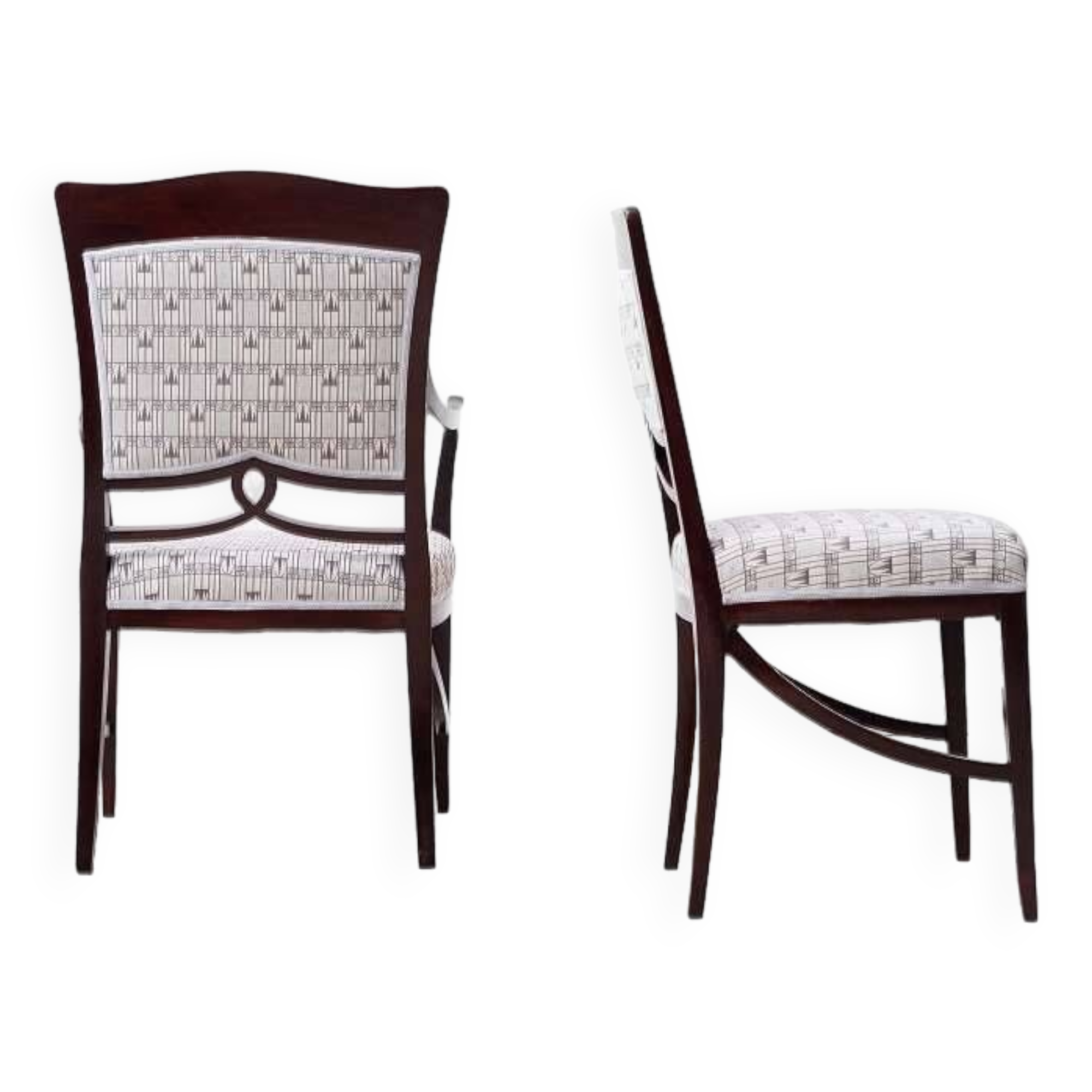 2 chaises Art Nouveau originales vers 1900/1905