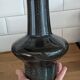 Mirostowice vase from the 60s / black ceramic design art deco
