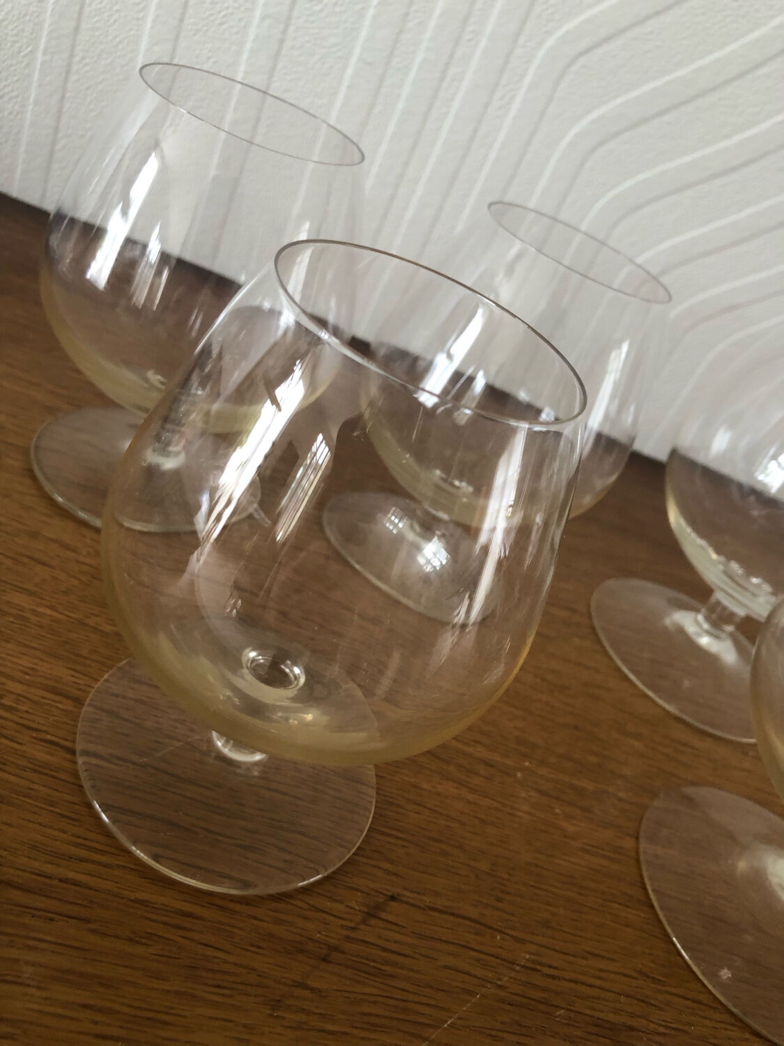 Crystal cognac glass set