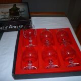 Verres à cognac en crystal d'Arques