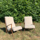 Pair of modern VK armchairs by J.Graz in caviuna, 1950s