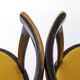 Pair of Vintage Swivel Chairs – 1970s German Design – Black Lacquered Beech
