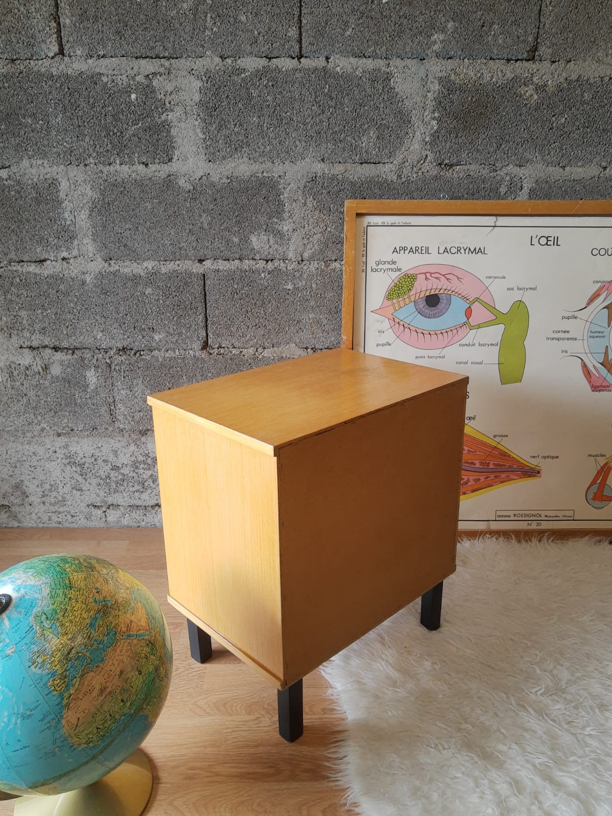 Bedside table 50s-60s - vintage