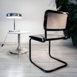 Cesca B32 chair, black and heather gray, Italian edition